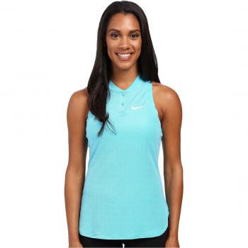 Nike oberbekleidung Victoria Azarenka Premier Advantage Sleeveless Polo, hombre, Victoria Azarenka Premier Advantage Sleeveless Polo, azul