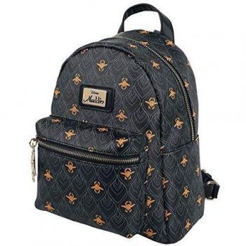 Bioworld Disney Aladdin All-Over Print Ladies Mini Backpack Mochila tipo casual 26 centimeters 20 Negro