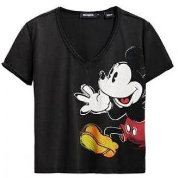 Desigual Women's Mickey Joker Black T-Shirt