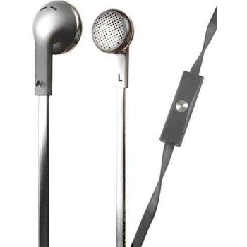 Meliconi Speak Flat - Auricular estéreo intraural con micrófono y tecla para Responder Llamadas o controlar la música