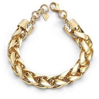 Pulsera Guess Enchanted Dorada JUBB01372JWYGS, tipo: brazalete de joyería, características: diseño elegante, acabado dorado, modelo JUBB01372JWYGS