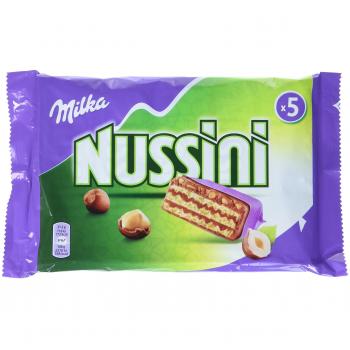 Barritas de Chocolate con Avellanas Milka Nussini 5x31,5g