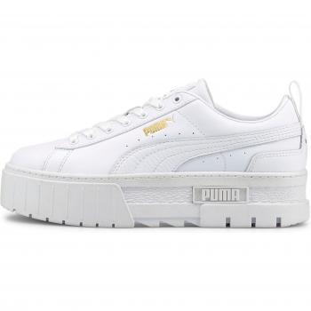 Puma Mayze Classic Women's Trainers - White Leather - Size UK 6
