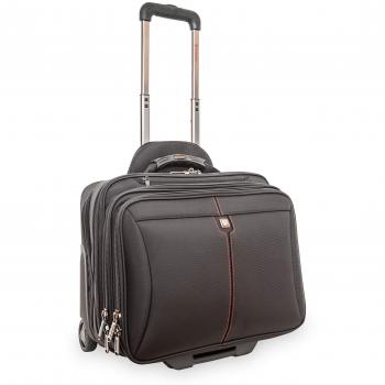 VERBATIM Frankfurt Trolley para portátil de 15,6'' - maletín con Ruedas con candado de combinación y Bolsa para portátil separada - para Viajes de Negocios y de Fin de Semana - Acolchado
