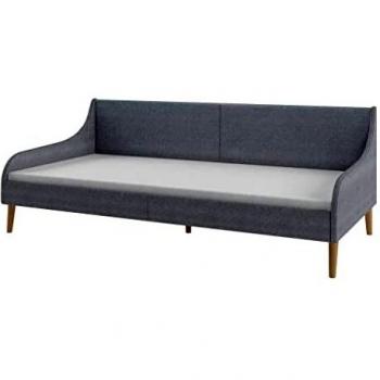 vidaXL Estructura de Sofá Cama de Tela Gris Clara Somier Mobiliario Dormitorio