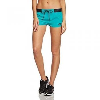 Nike Azores Mini Shorts - Pantalones cortos deportivos para mujer, color turquesa, talla L