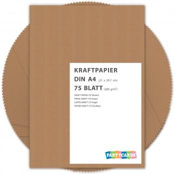 Hojas de papel de estraza cartón kraft 280 gr/m2 Natural en alta calidad, ideal para manualidades y DIY marrón gitano tarjetas boda invitación