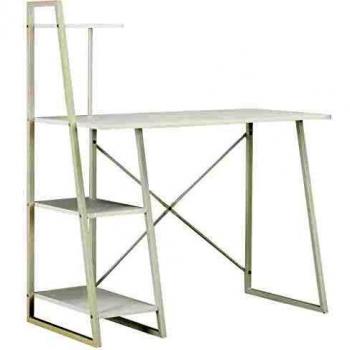 vidaXL Escritorio con estanterÃƒ­a Blanco 102x50x117 cm