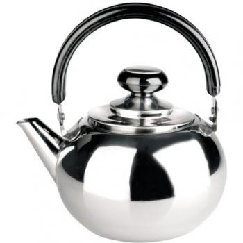 Ibili Tetera Cafetera Pava con Filtro Prisma de Acero Inoxidable 1,8 litros, Acero inoxidable 18/10, Apto para inducción