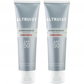 Altruist dermatologist sunscreen spf 50 high uva protection 100 ml 2 x 100 ml