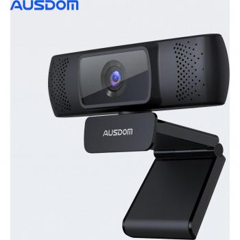 Cámara Web AUSDOM AF640 Full HD 1080P con Enfoque Automático y Micrófono de Cancelación de Ruido para Windows y Mac