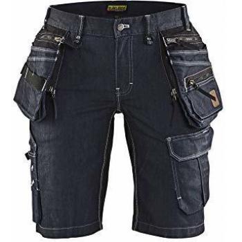 Shorts de Trabajo Elásticos 2D para Mujer Blaklader X1900 en Denim Negro Talla 38