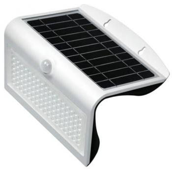 Aplique LED solar Korpass con sensor 8W blanco 6400K