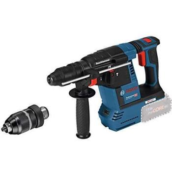 Bosch Professional GBH 18V-26 F Martillo perforador combinado, 2,6 J, diámetro máximo hormigón 26 mm, SDS plus + cilíndrico, sin batería, en caja, Azul, 18 V, 2.6 J