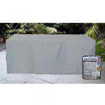 HBCOLLECTION Transpirable Funda para Mesa de jardín Gris