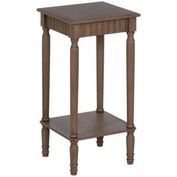 Mesa Auxiliar Marrón Bigbuy Home 36 x 36 x 71 cm - Decoración de Hogar