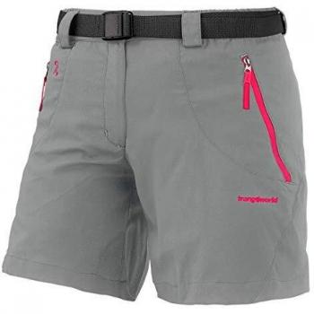 Trangoworld Greska Pantalones Cortos, Mujer, Gris