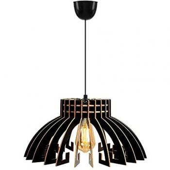 Lámpara de techo Wellhome 65 cm negro tipo E27 Max 45 - 60 W
