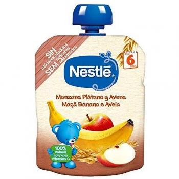 Nestlé Naturnes Apple Banana Oatmeal Baby Food Pouch 6+ Months 90g