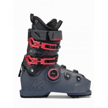 K2 BFC 110 BOA Unisex Alpine Ski Boots - Grey/Black/Red, Size 27.5