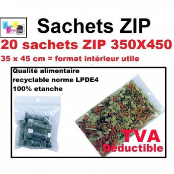 Lote de 20 unidades, 350 x 450 mm, cierre de cremallera cierre zip Transparent.-35 x 45 cm-50u plástico alimentario y congeladores de la marca universo gráfico REF ugs 25-20. factura con IVA deducible