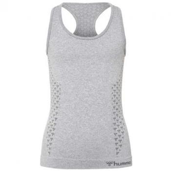 Hummel Camiseta Sin Mangas Ci Seamless para chicas, tirantes, sin costuras, talla 7-9 años