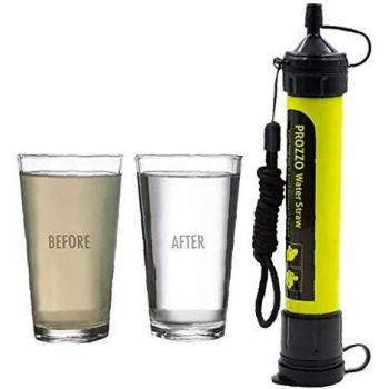 Filtro de Agua Personal Sistema de Filtración de Agua Mini Purificador de Agua Portátil para Excursionismo Campamento Acampada Supervivencia y Preparación de Emergencias