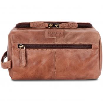 LEABAGS Palm Beach neceser de auténtico cuero búfalo en el estilo vintage - CrazyVinkat