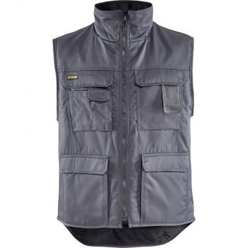 Blaklader XXL Quilted Fleece-Lined Sleeveless Winter Jacket Gray