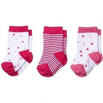 Twins Kleink. Strümpfe, 3er-Pack - Calcetines para niñas, color pink 230, talla 19