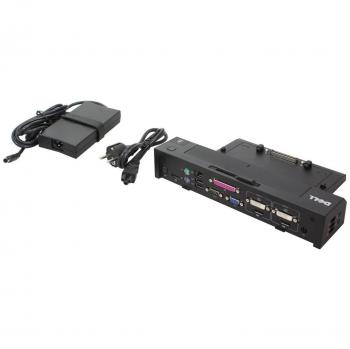 Replicador de Puertos Dell E-Port Avanzado con Adaptador de 130W y Hub USB
