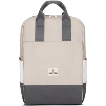 Mochila JONA Grande 14 Litros Beige - Rucksack Estilo Urbano con Compartimento para Laptop, Sostenible y Resistente al Agua