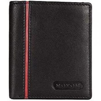 Movom Capsule Cartera Vertical Negro 8,5x10x1 cms Piel