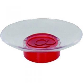 MSV 140380 - aritmética Mental y Soporte para el jabón Polipropileno Rojo 12,5 x 10 x 4 cm