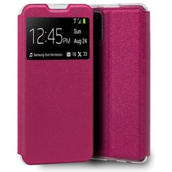 Funda Flip Cover Liso Rosa para Samsung Galaxy A02s