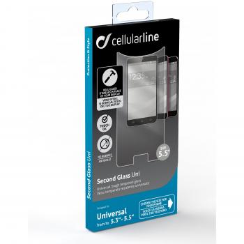 Cellularline TEMPGLASBUNI55 - Protector de pantalla