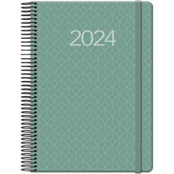 Agenda Diaria Newport 2024 Dohe, 336 Páginas, Tamaño 14 x 20 cm, Color Verde, Referencia 12742