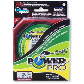 Power Pro - Spectra Line 275, Color Rojo, Talla 0.190 mm