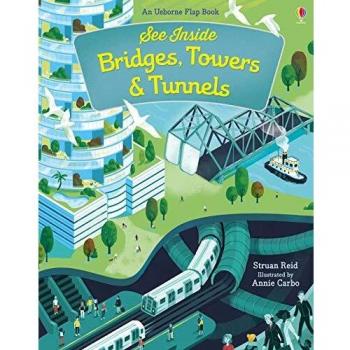 Libro Usborne Descubre Puentes, Torres y Túneles con Páginas Transparentes