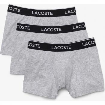 Lacoste - Pack de 3 Boxers para Hombre, Color Gris, Talla S