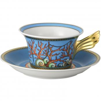 Versace - Taza y Plato de té Les trésors de la mer