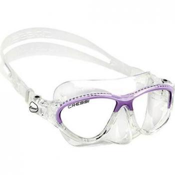 Cressi Kids Moon, Gafas de Snorkel Buceo para Niños, Lila, 7-15 Años