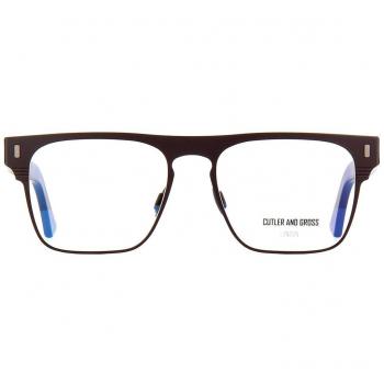Cutler and Gross 1366 02 Armazones para Hombre Marrones, Lentes Recetados Para Hombre Marrónnes, Gafas Recetadas para Hombre Marrones