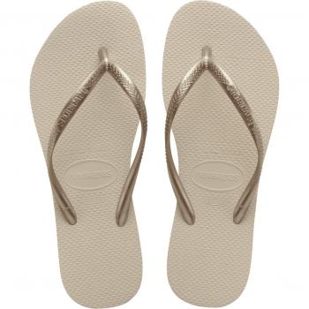 Chanclas Havaianas Slim Mujer Talla 39-40 Color Beige/Oro