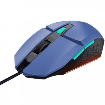 Trust Gaming GXT 109B Felox Ratón Gaming con Iluminación LED RGB, 6 Botones Programables, Software Incluido, Ajuste de DPI 200-6400, Cable USB de 150 cm - Az