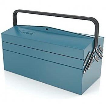 Conesa 108 5 Caja de herramientas metálica, Azul martelé, 430x205x210mm