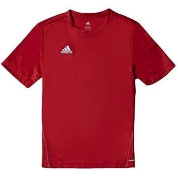 adidas COREF TRG JS Y - Camiseta para niño, color rojo / blanco, talla 128