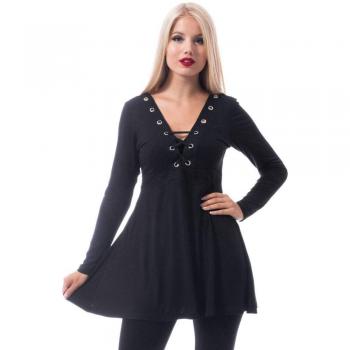 Innocent Haily Top Manga Larga Mujer Negro M