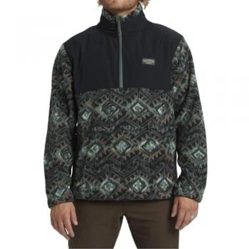 Forro Polar Billabong Boundary Re-issue Media Cremallera Negro Verde Naranja - S