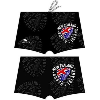 Bañador Bóxer Turbo New Zealand Shield Negro XL